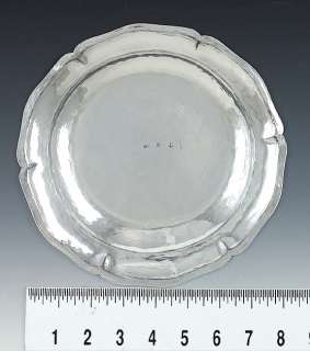SILVER DINNER PLATE COLONIAL SPANISH 1600 late 1800s  