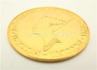 Gold Medal/Coin Regina Nofretete Fine Gold HH 999.9 24k Half Ounce 