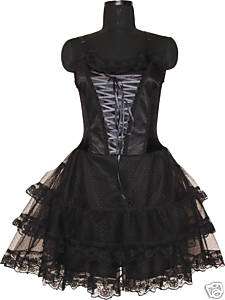 Corset Gothic Mini Dress Party Diff Colors & Sizes 1528  