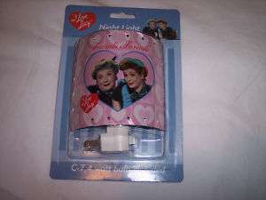 Night Light,I Love Lucy Cylinder w/Lace  