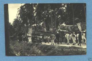 Y8390 Singapore Postcard   Chinese Funeral Procession  