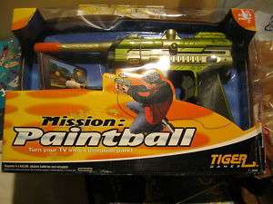 Tiger TV Mission Paintball Game HTF Turn TV into park  