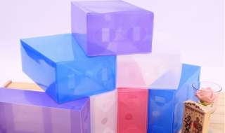 NEW Clear Plastic Shoe Shoes Storage Transparent Boxes Container 