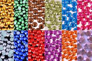 14400 HOTFIX METALLIC RHINESTUDS 4MM 16SS ALL 10 COLORS  