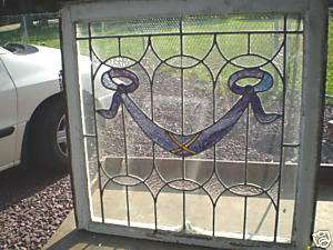 Super design leaded stainglass window early 1900s  