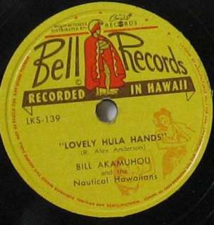   OF 10 HAWAIIAN 78 RPM RECORDS With Album VINTAGE Hawaii Music  