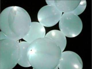 15 selbst leuchtende LED Luftballons in weiß, Hochzeit, Party Fest 