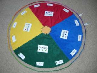 Jahreskreis aus Fleece   Montessori Lernspielzeug  