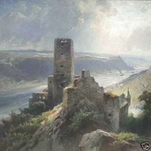 Astudin von Nicolai RHEIN LANDSCHAFT Burg Gutenfels  