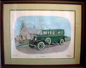   ENSOR LIMITED EDITION PRINT SIGNED LOOK DOLLY CLASSIC 1929 CHEVROLET