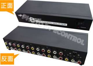 Port 3RCA AV HDTV DVD Switch Splitter Box  