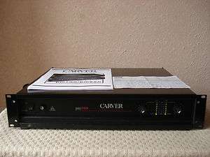 CARVER PM 700 AMPLIFIER + OWNERS MANUAL  