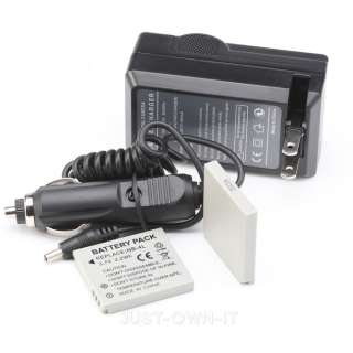 TWO Battery+Charger for Canon PowerShot SD1000 SD1100IS SD1400IS 