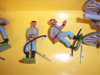 Britains Toy Soldiers, Confederate Gun & Crew   8876  