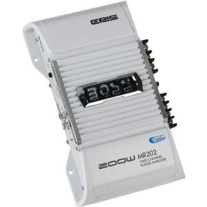 Boss Audio Systems MR202 Marine 2 Channel Amplifier   IC Amp   White 