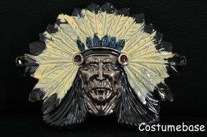 WOLVERINE Native INDIAN Chief Head Belt BUCKLE Replica Good Quality 