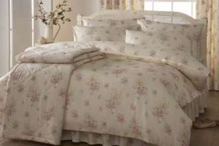 Discount Home Store   Single Duvet Cover Rosewood Cream Floral Dorma 