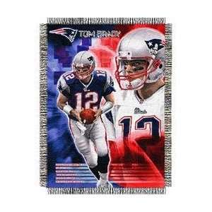  Tom Brady #12 New England Patriots NFL Woven Tapestry 