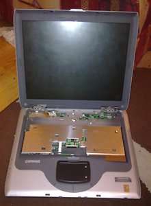 Compaq HP CRVSA 02T1 75 Laptop spare or repair  