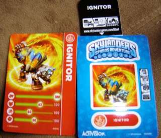 SKYLANDERS WII PS3 VIDEO GAME SPYRO ADVENTURE CHARACTER FIRE IGNITOR 