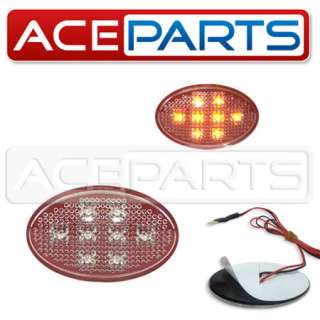 Citroen C3 Picasso Red LED Oval Side Repeaters Upgrade  