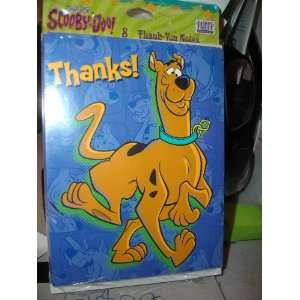  Scooby Doo Thank You Notes / 8 Cards that say THANKS 