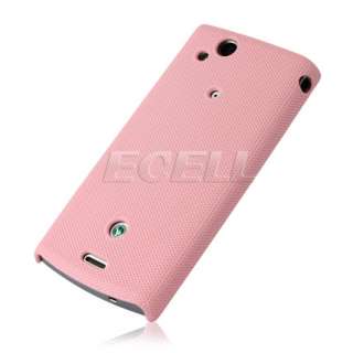 BABY PINK MESH HARD CASE FOR SONY ERICSSON XPERIA ARC  