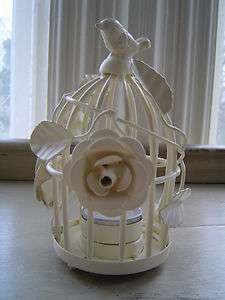 Gorgeous Bird Cage Lantern in Ivory by Bombay Duck  