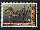 RW68A 2001 FEDERAL DUCK STAMP Tiny Sign. Prem Used $20