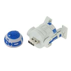 CHIAVETTA PENDRIVE USB 2.0 da 4 GB C1 P8 R2 D2 di GUERRE STELLARI STAR 