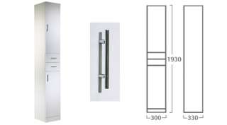 Tavistock Evolution Tall Bathroom Storage Unit E30TCW  