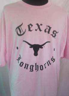 TEXAS LONGHORNS Mens Pink T Shirt NWT  