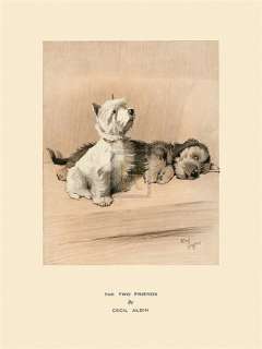 CECIL ALDIN The Two Friends terrier dogs see our SHOP  