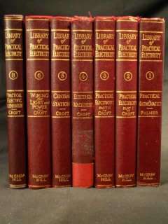 1920s LIBRARY of PRACTICAL ELECTRICITY 7 volumes Central Stations 