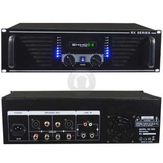 New Ekho RX Series 2 x 120W   2000W Max DJ PA Karaoke Disco Power Amp 