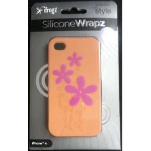 iFrogz iPhone 4 Silicone Wrapz IP4GW FLO/PNK Cell Phones 