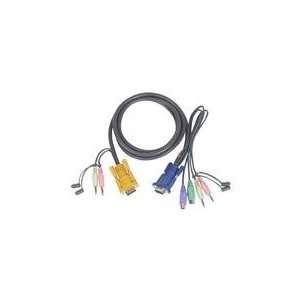  IOGEAR 6 ft. Micro Lite Bonded All in One PS/2 KVM Cable 