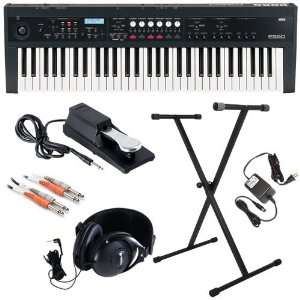  Korg PS60 Synthesizer ESSENTIAL BUNDLE w/ Stand, Pedal 