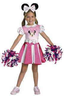 Girls and Toddler Minnie Mouse Cheerleader Costume   Mickey Mouse 