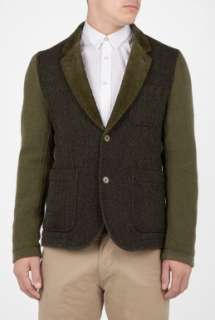   SHIRT  Khaki Corduroy and Tweed Blazer by Comme Des Garcons Shirt