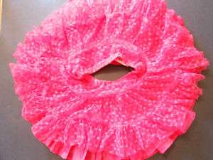   OLD NAVY   Girls Pink Valentine Heart Tutu Skirt   Size 2 2T  