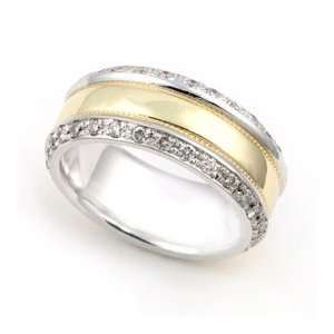   Gold Pave set Diamond Eternity Wedding Band Ring (G H/SI, 1 ct.), 9.5