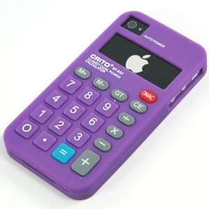  ZuGadgets Purple / Silicon Made Calculator Case Cover for 