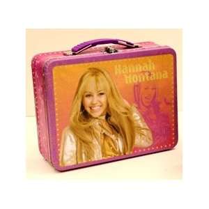  Disney Hannah Montana Hot Pink & Purple Metal Lunchbox 