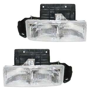   GMC Safari Headlights Headlamps Head Lights Lamps Pair Set Automotive