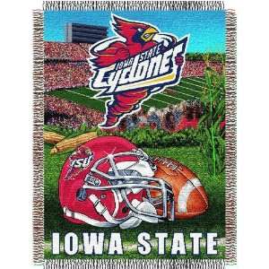  Iowa State Cyclones NCAA Woven Tapestry Throw (Home Field 