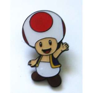  Nintendo Super Mario Toad Metal Pin Badge ~Wii ~ 