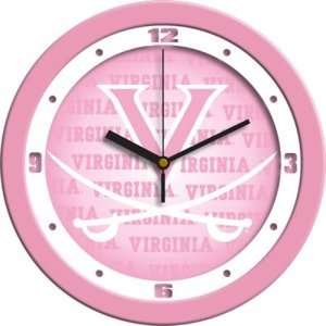    Virginia Cavaliers NCAA Wall Clock (Pink)