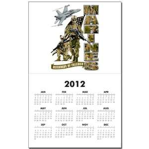 Calendar Print w Current Year US Navy Marines Semper Fi Defenders Of 
