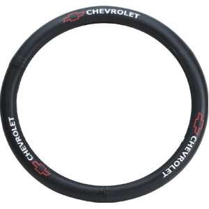   Genuine Leather Steering Wheel Cover with Chevrolet Logo Automotive